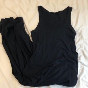 Theory navy blue loose maxi dress with pockets!!!!